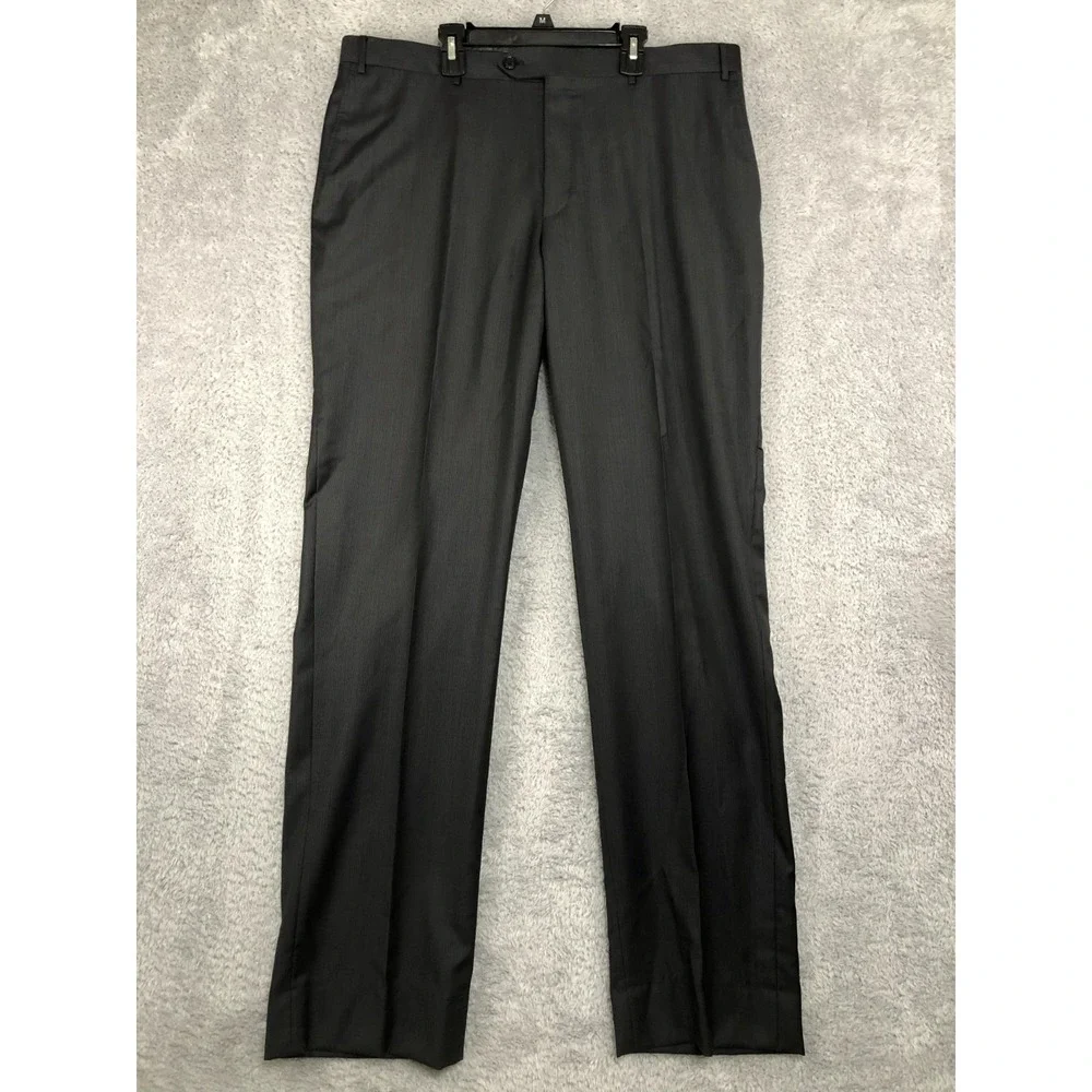 Corneliani Pants Men 36x34 (Tag 54R) 100% Virgin Wool Black
